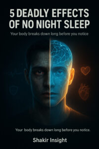 A dramatic, cinematic health-awareness image with bold lighting and the text “Shakir Insight” displayed creatively.