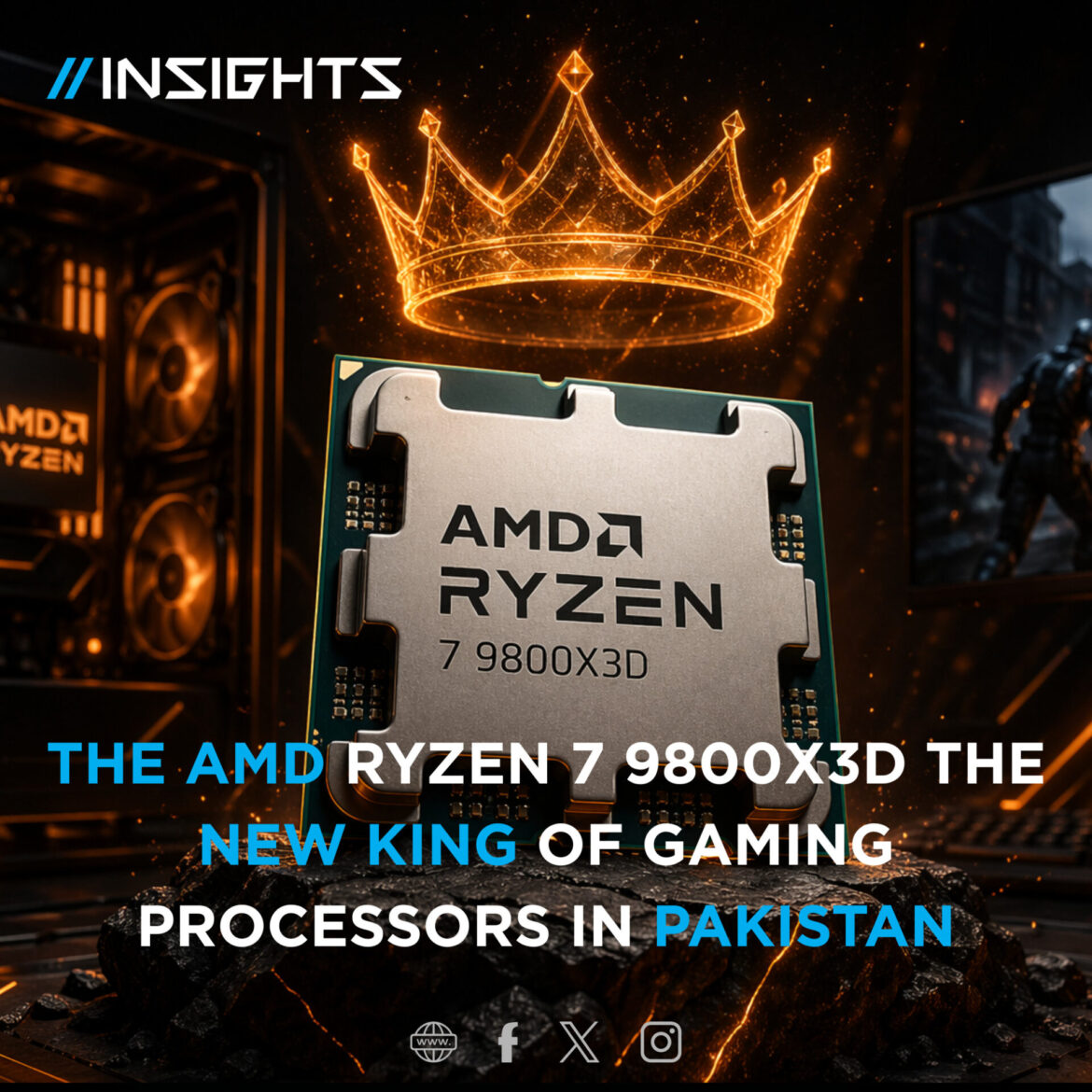 AMD RYZEN 7 9800X3D The New King of Gaming Processors in Pakistan