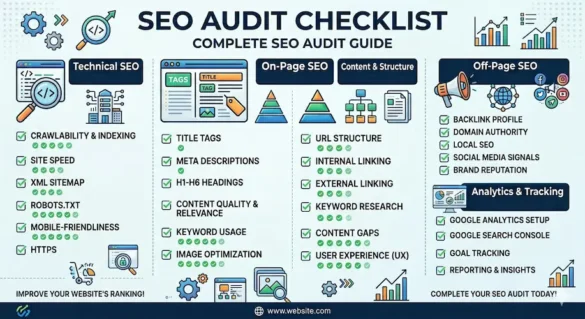 SEO Audit Checklist: Complete Guide to Improve Website Rankings